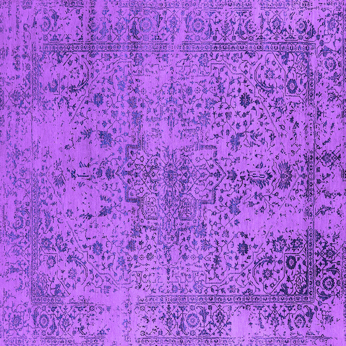 Square Oriental Purple Industrial Rug, urb2503pur