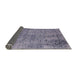 Sideview of Mid-Century Modern Purple Oriental Rug, urb2504