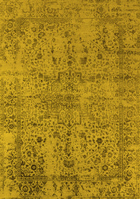 Oriental Yellow Industrial Rug, urb2504yw