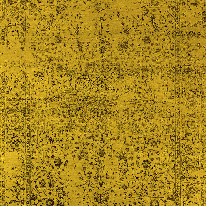 Oriental Yellow Industrial Rug, urb2504yw