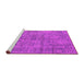 Sideview of Machine Washable Oriental Pink Industrial Rug, wshurb2504pnk