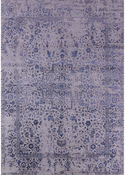 Mid-Century Modern Purple Oriental Rug, urb2504