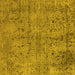 Square Oriental Yellow Industrial Rug, urb2504yw