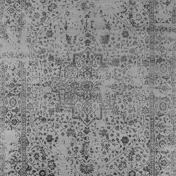 Machine Washable Oriental Gray Industrial Rug, wshurb2504gry