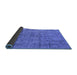 Sideview of Oriental Blue Industrial Rug, urb2504blu