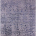 Square Mid-Century Modern Purple Oriental Rug, urb2504