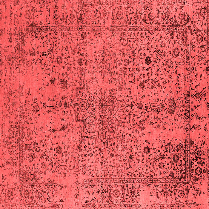 Machine Washable Oriental Red Industrial Rug, wshurb2504red