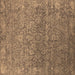 Square Oriental Brown Industrial Rug, urb2505brn