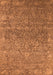 Oriental Orange Industrial Rug, urb2505org