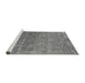 Sideview of Machine Washable Oriental Gray Industrial Rug, wshurb2505gry