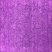 Square Machine Washable Oriental Pink Industrial Rug, wshurb2505pnk