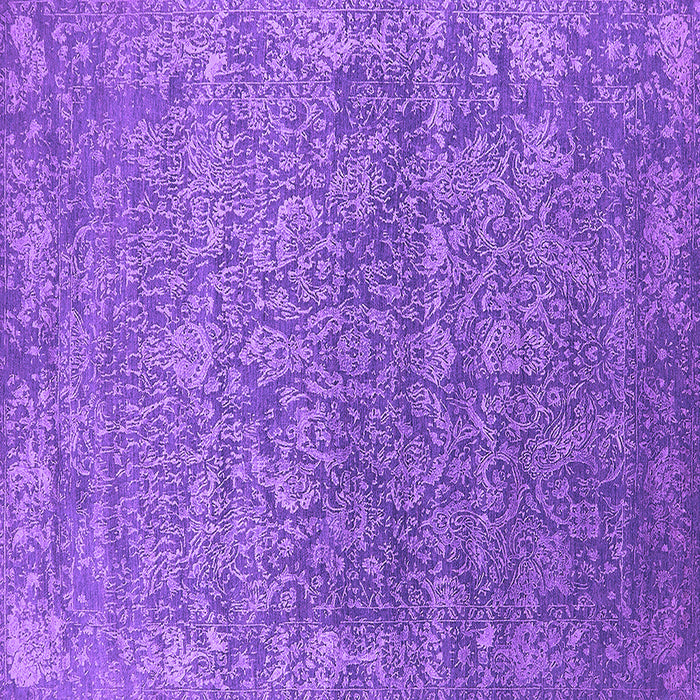 Square Machine Washable Oriental Purple Industrial Area Rugs, wshurb2505pur