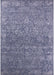 Machine Washable Industrial Modern Blue Gray Rug, wshurb2505