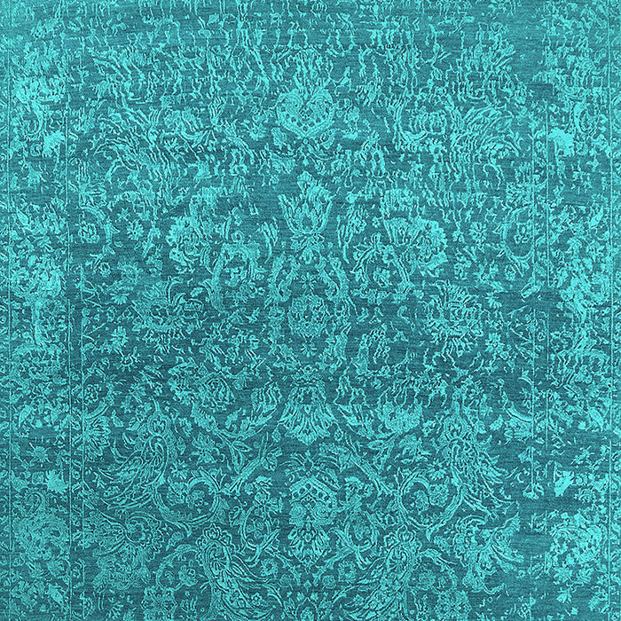 Oriental Turquoise Industrial Rug, urb2505turq