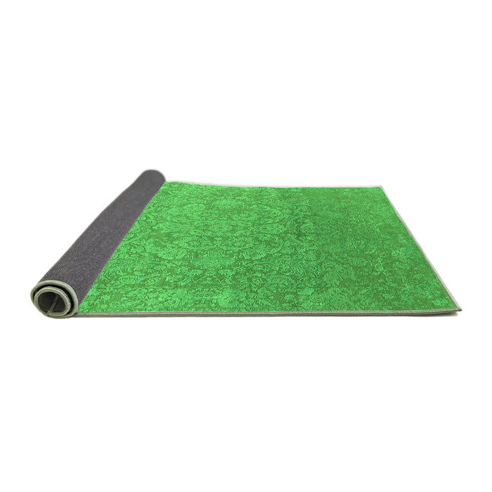Sideview of Oriental Green Industrial Rug, urb2506grn