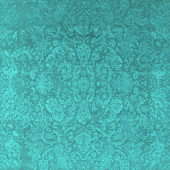 Oriental Turquoise Industrial Rug, urb2506turq