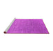 Sideview of Machine Washable Oriental Pink Industrial Rug, wshurb2506pnk