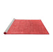 Industrial Red Washable Rugs