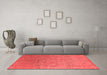 Industrial Red Washable Rugs