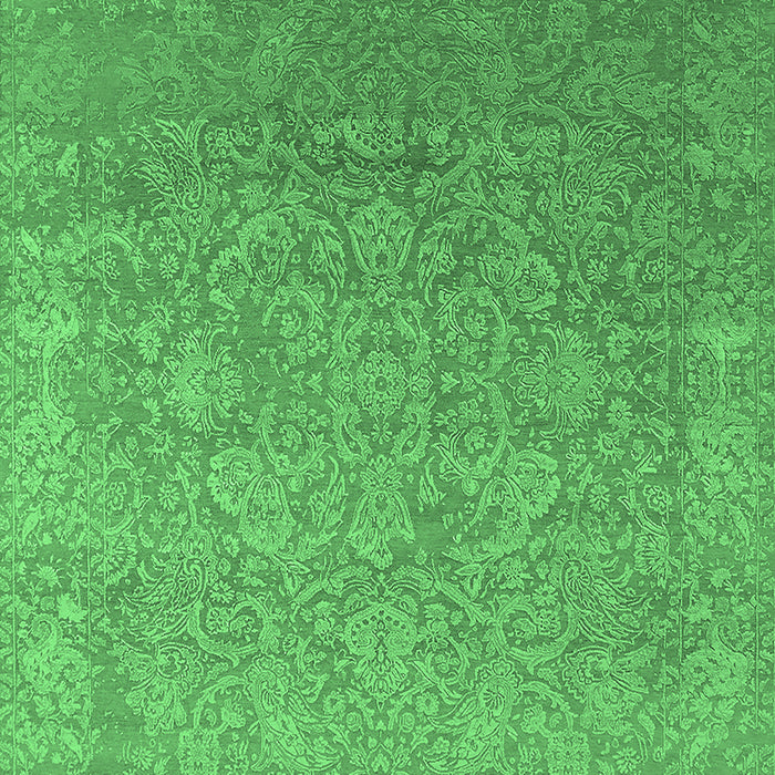 Oriental Emerald Green Industrial Rug, urb2506emgrn