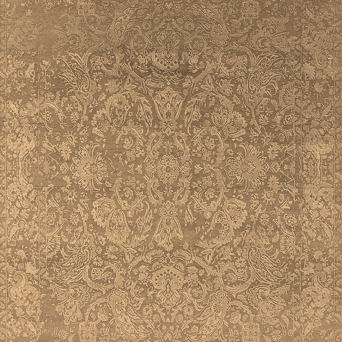 Machine Washable Oriental Brown Industrial Rug, wshurb2506brn