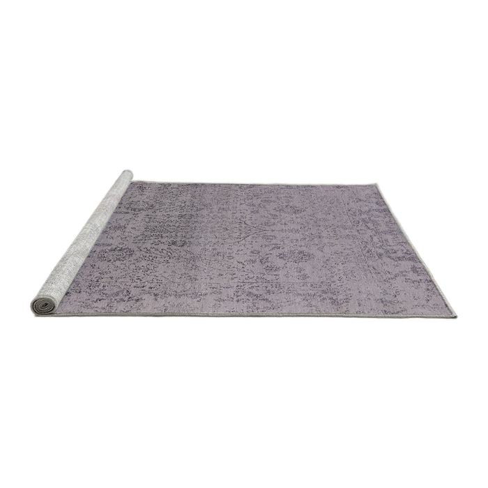 Sideview of Machine Washable Industrial Modern Dark Gray Rug, wshurb2507
