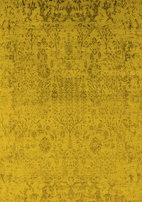 Oriental Yellow Industrial Rug, urb2507yw