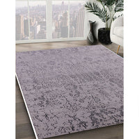 Mid-Century Modern Dark Gray Oriental Rug, urb2507