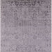 Square Mid-Century Modern Dark Gray Oriental Rug, urb2507