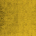 Square Oriental Yellow Industrial Rug, urb2507yw