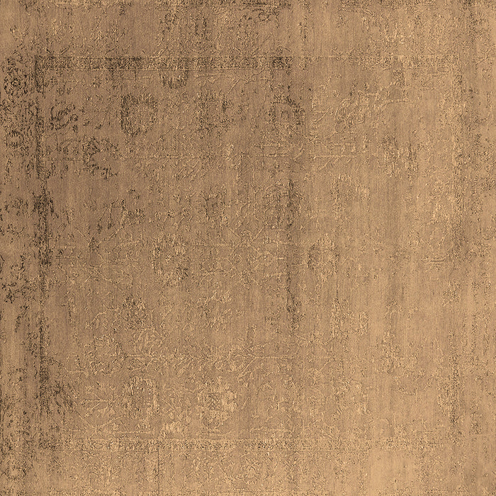 Square Oriental Brown Industrial Rug, urb2508brn