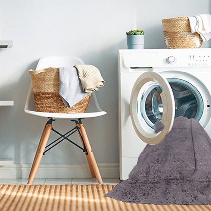 Machine Washable Industrial Modern Dark Gray Rug in a Washing Machine, wshurb2508