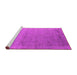 Sideview of Machine Washable Oriental Pink Industrial Rug, wshurb2508pnk