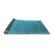 Sideview of Oriental Light Blue Industrial Rug, urb2508lblu