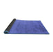 Sideview of Oriental Blue Industrial Rug, urb2508blu