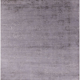 Square Machine Washable Industrial Modern Dark Gray Rug, wshurb2508