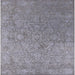 Square Mid-Century Modern Silver Gray Oriental Rug, urb2509