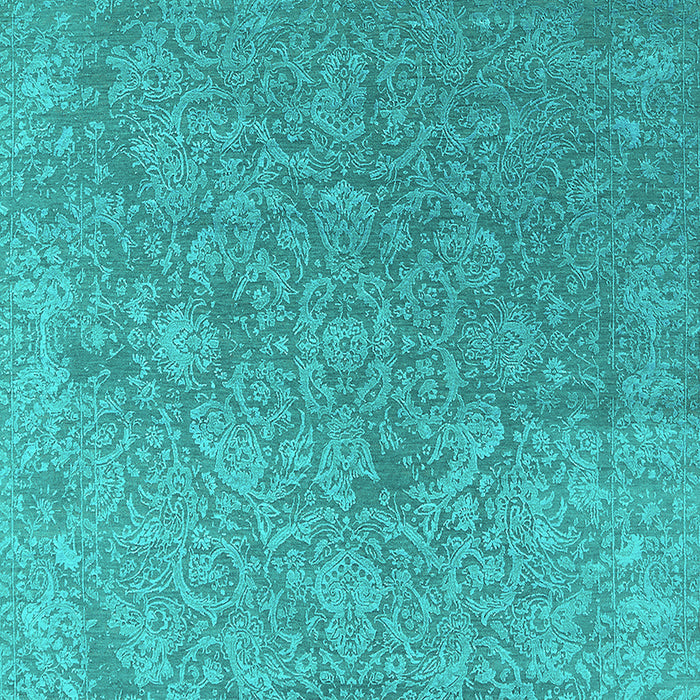 Oriental Turquoise Industrial Rug, urb2509turq