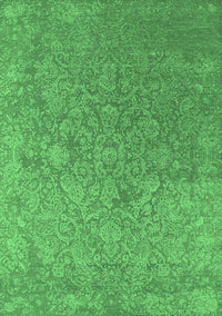 Oriental Emerald Green Industrial Rug, urb2509emgrn