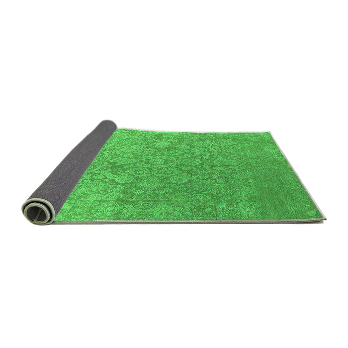 Sideview of Oriental Green Industrial Rug, urb2509grn