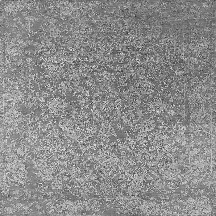 Square Oriental Gray Industrial Rug, urb2509gry