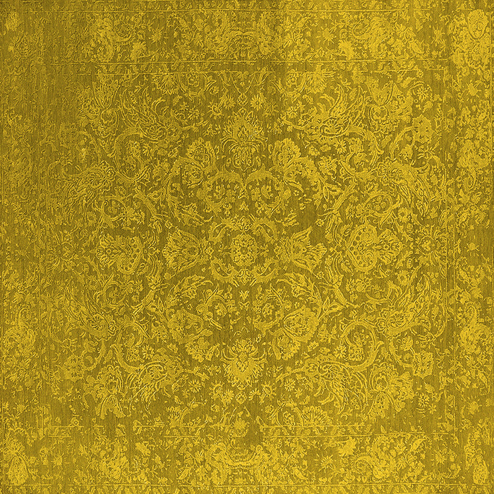 Square Oriental Yellow Industrial Rug, urb2509yw