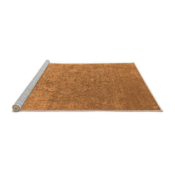 Sideview of Machine Washable Oriental Orange Industrial Area Rugs, wshurb2509org