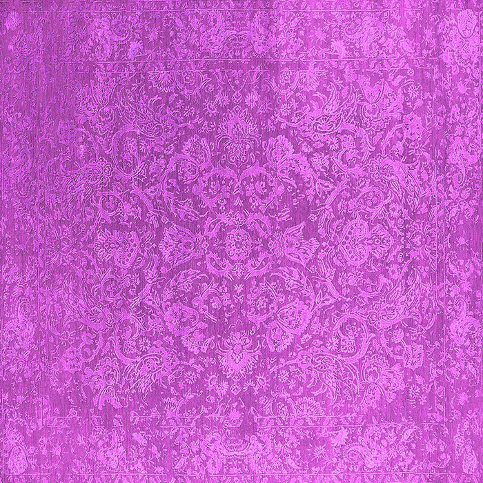 Square Machine Washable Oriental Pink Industrial Rug, wshurb2509pnk