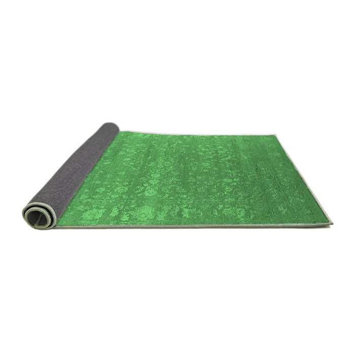 Sideview of Oriental Emerald Green Industrial Rug, urb2510emgrn