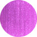 Round Oriental Pink Industrial Rug, urb2510pnk