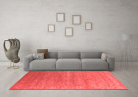 Machine Washable Oriental Red Industrial Rug, wshurb2510red