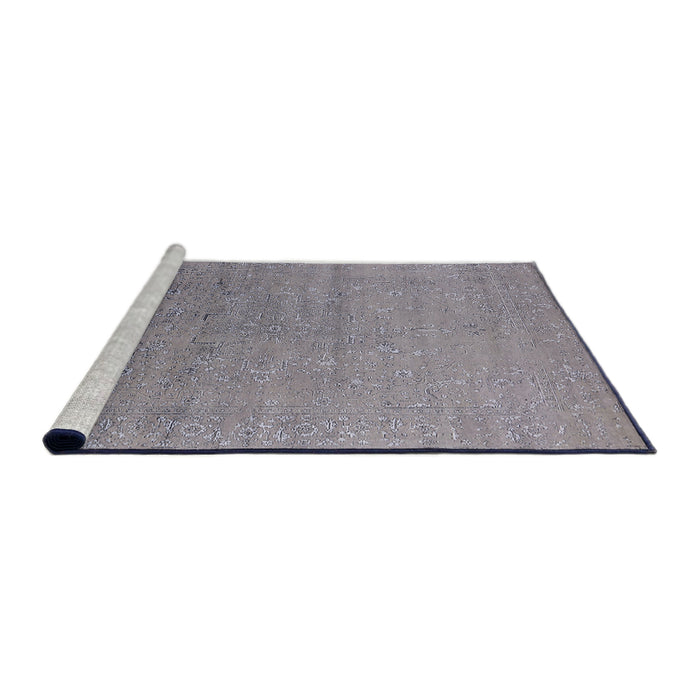 Sideview of Machine Washable Industrial Modern Dark Gray Rug, wshurb2511