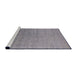 Sideview of Machine Washable Industrial Modern Dark Gray Rug, wshurb2511