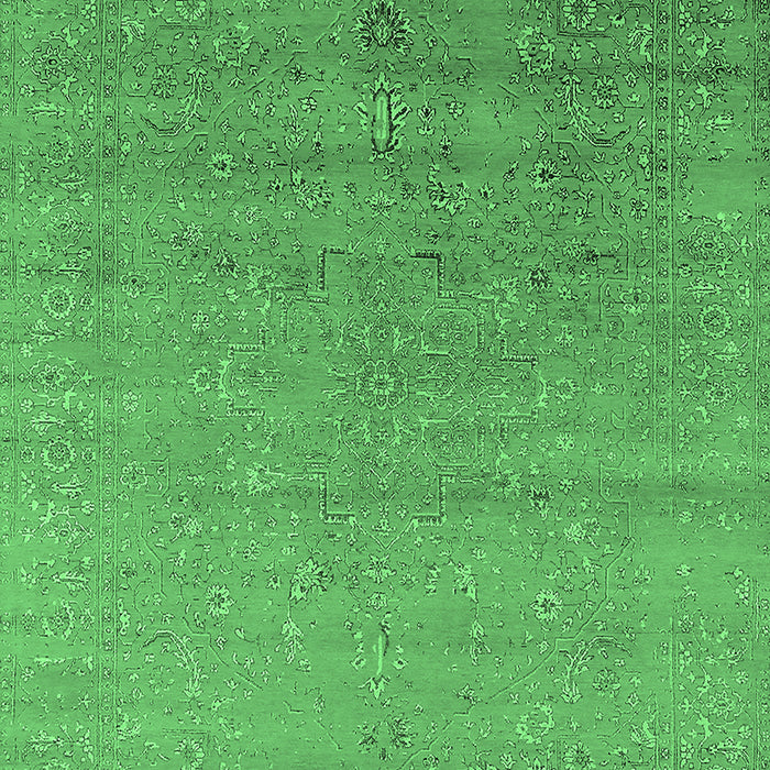 Oriental Emerald Green Industrial Rug, urb2511emgrn